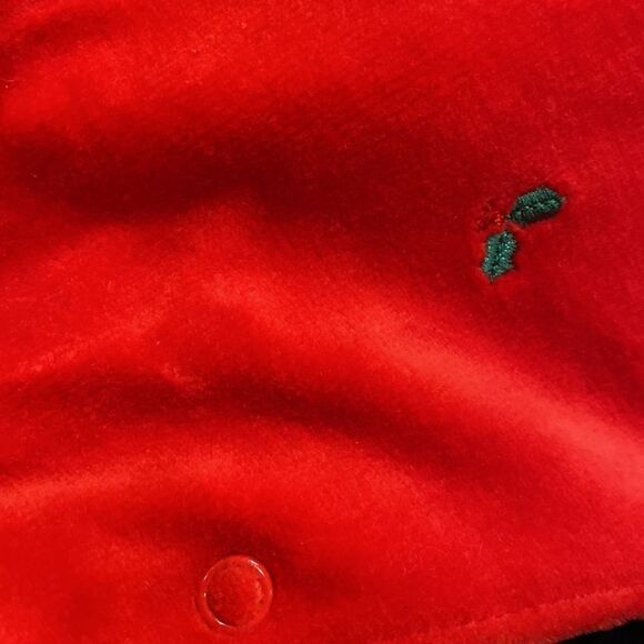 NWT Little Me Christmas Red Velvet Velour Sleeper Hat 9M - Picture 11 of 11